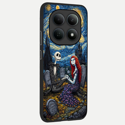  Eternal Night Love back cover For Poco M8 Pro slim fit glass case with vibrant aesthetic design