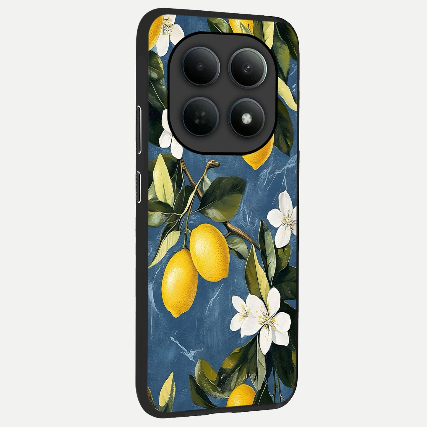  Lemon Dream Garden back cover For Poco M8 Pro slim fit glass case with vibrant aesthetic design