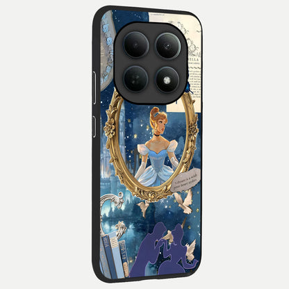  Midnight Queen back cover For Poco M8 Pro slim fit glass case with vibrant aesthetic design