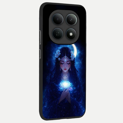  Mystic Moon Queen back cover For Poco M8 Pro slim fit glass case with vibrant aesthetic design