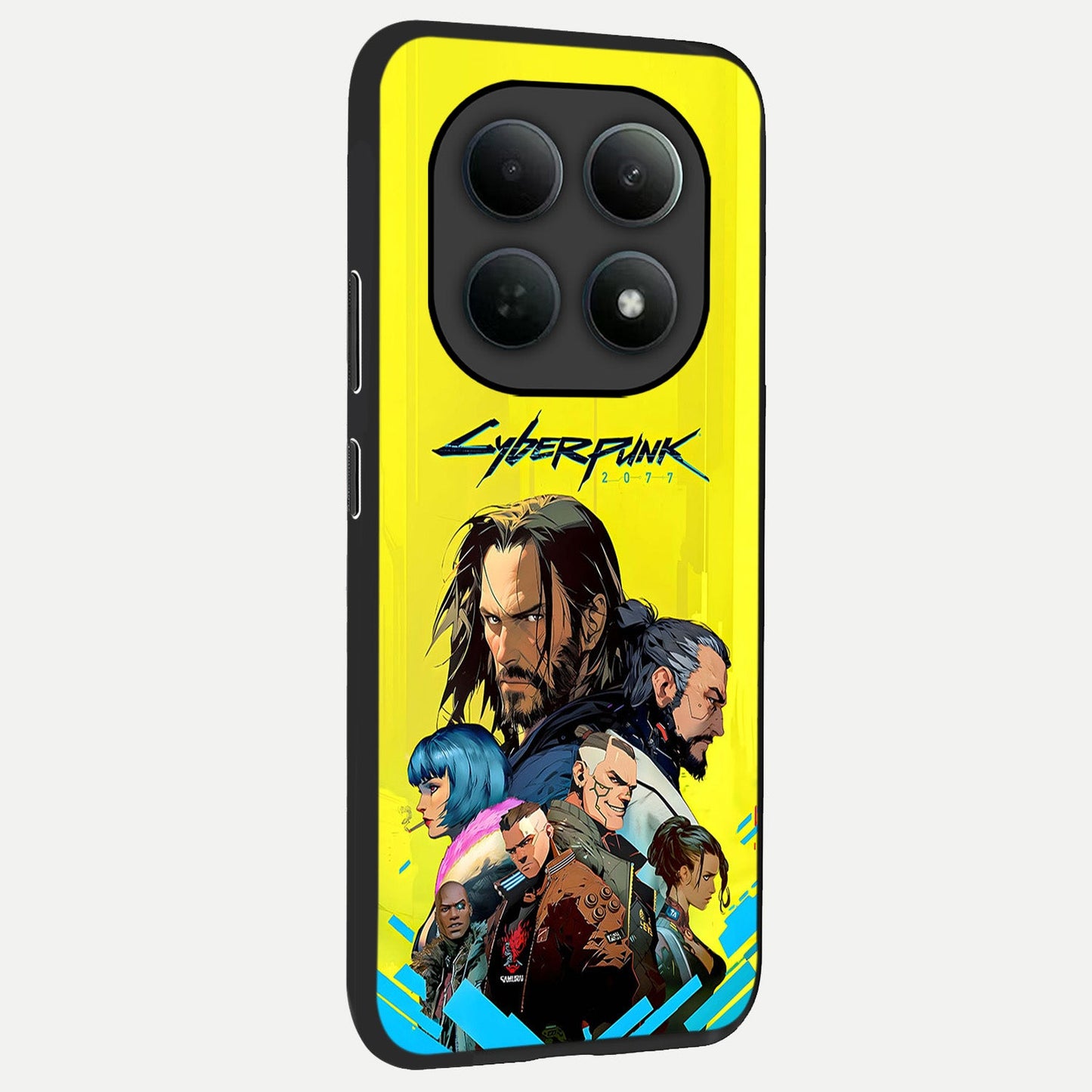  Neon Rebel Genesis back cover For Poco M8 Pro slim fit glass case with vibrant aesthetic design