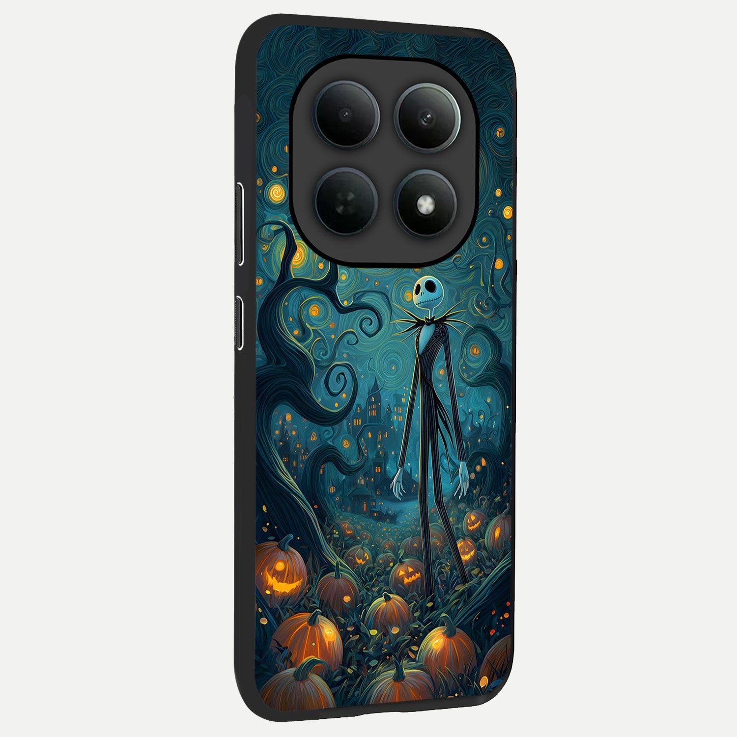  Pumpkin Moonlight Tale back cover For Poco M8 Pro slim fit glass case with vibrant aesthetic design