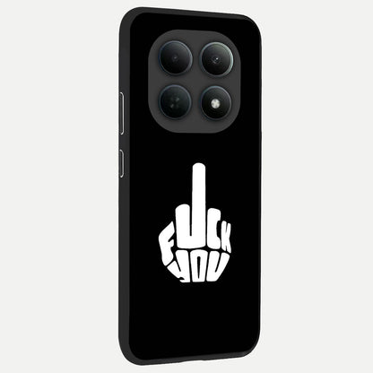  Rebel Mode On back cover For Poco M8 Pro slim fit glass case with vibrant aesthetic design