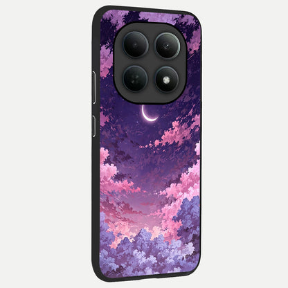  Sky Drift Clouds back cover For Poco M8 Pro slim fit glass case with vibrant aesthetic design