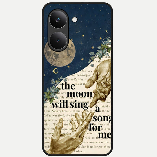  Aesthetic Divine Glass Case For Poco X8 Pro back cover – full design glossy printed glass finish