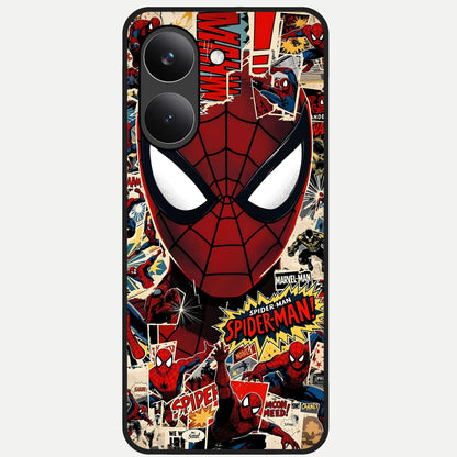  Aesthetic Wonder Spider Glass Case For Poco X8 Pro back cover – full design glossy printed glass finish