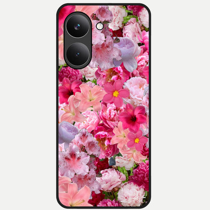  Bloom Crush Fantasy Glass Case For Poco X8 Pro back cover – full design glossy printed glass finish