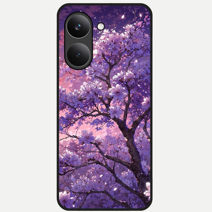  Blossom Tree Glass Case For Poco X8 Pro back cover – full design glossy printed glass finish
