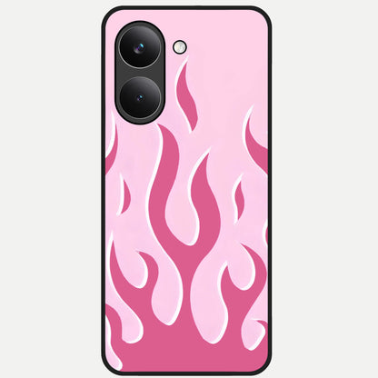  Blush Flame Energy Glass Case For Poco X8 Pro back cover – full design glossy printed glass finish