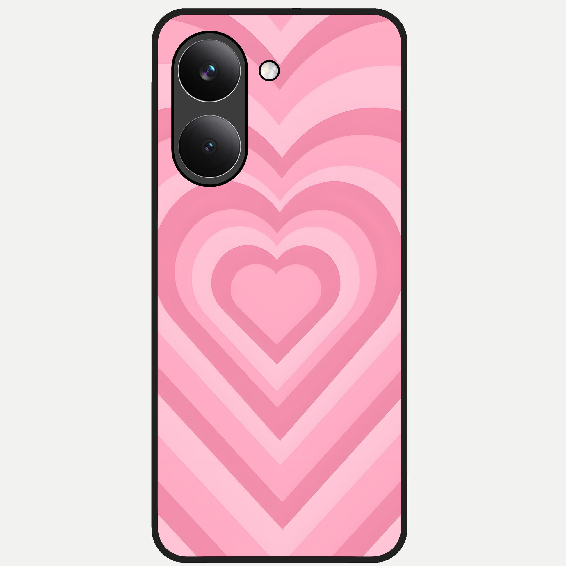  Blush Heart Waves Glass Case For Poco X8 Pro back cover – full design glossy printed glass finish