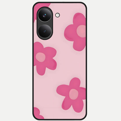  Candy Bloom Dreams Glass Case For Poco X8 Pro back cover – full design glossy printed glass finish