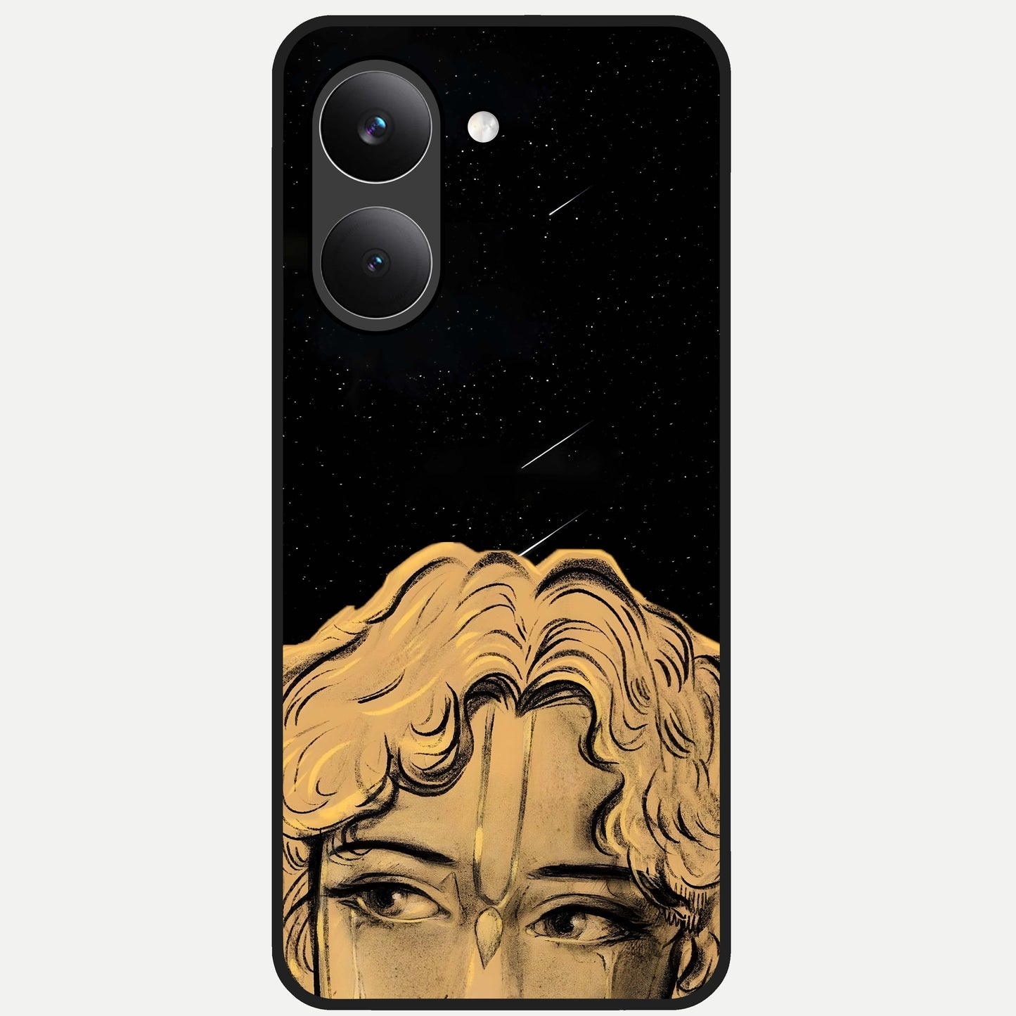  Celestial Gods Plan Glass Case For Poco X8 Pro back cover – full design glossy printed glass finish