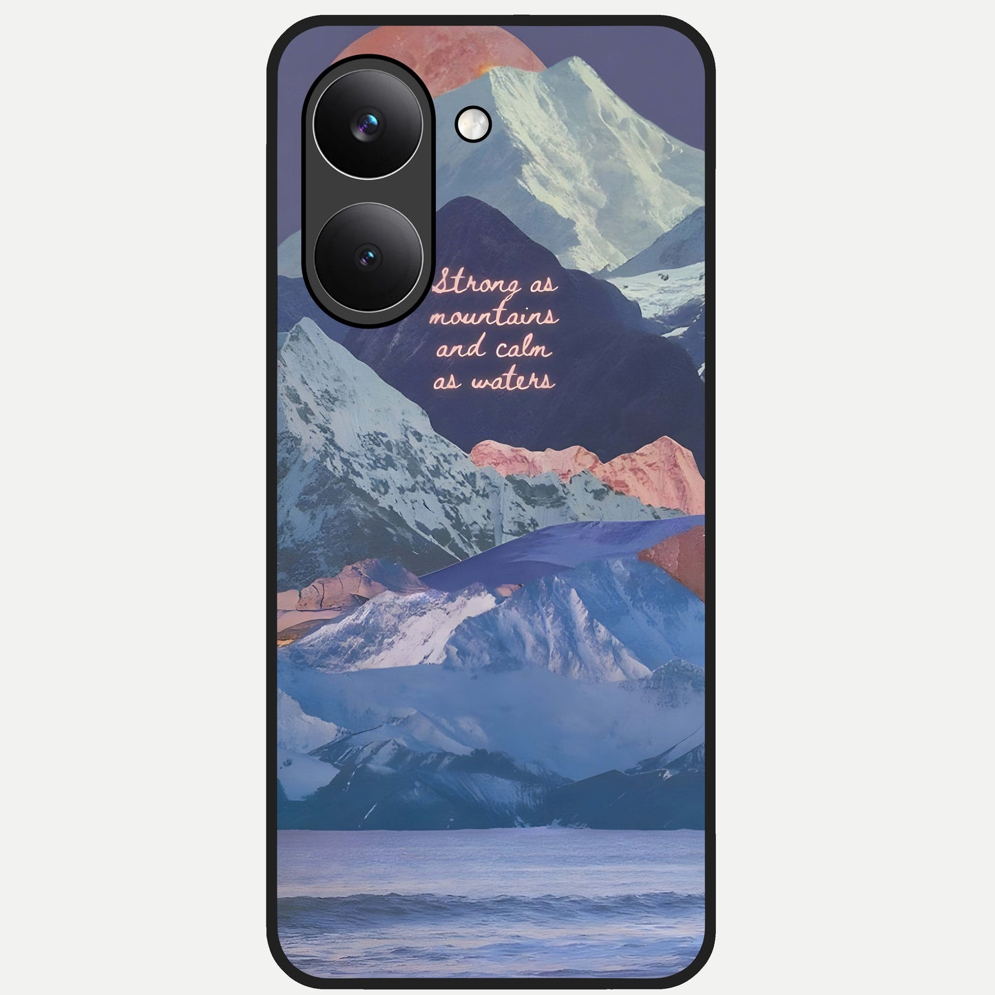  Celestial Mountain Calm Glass Case For Poco X8 Pro back cover – full design glossy printed glass finish