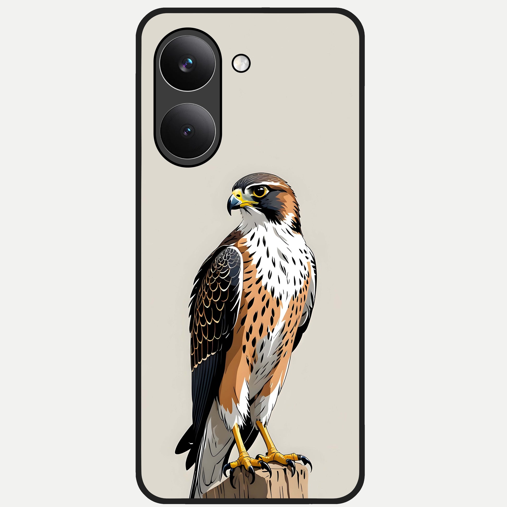  Clever Eagle Glass Case For Poco X8 Pro back cover – full design glossy printed glass finish