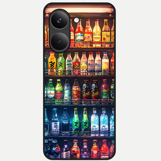  Colorfull Tree Glass Case For Poco X8 Pro back cover – full design glossy printed glass finish
