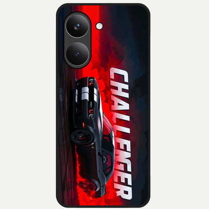  Crimson Challenger Fury Glass Case For Poco X8 Pro back cover – full design glossy printed glass finish
