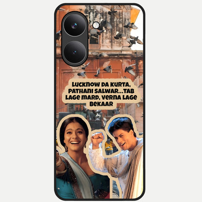  Desi Retro Vibes Glass Case For Poco X8 Pro back cover – full design glossy printed glass finish