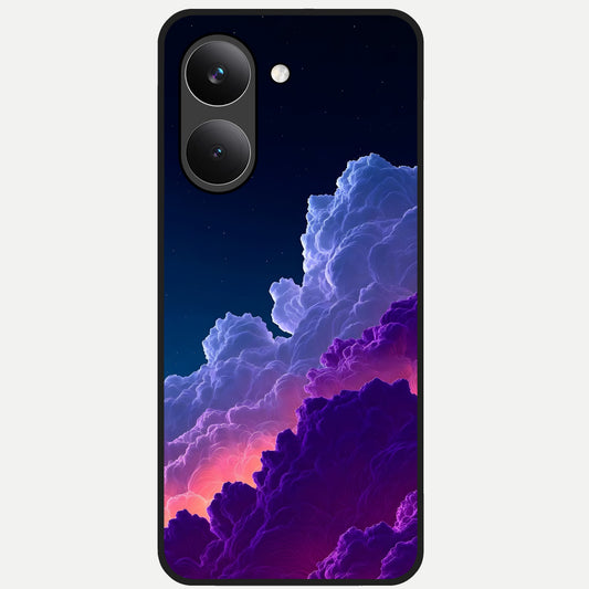  Dreamy Cloud Skies Glass Case For Poco X8 Pro back cover – full design glossy printed glass finish