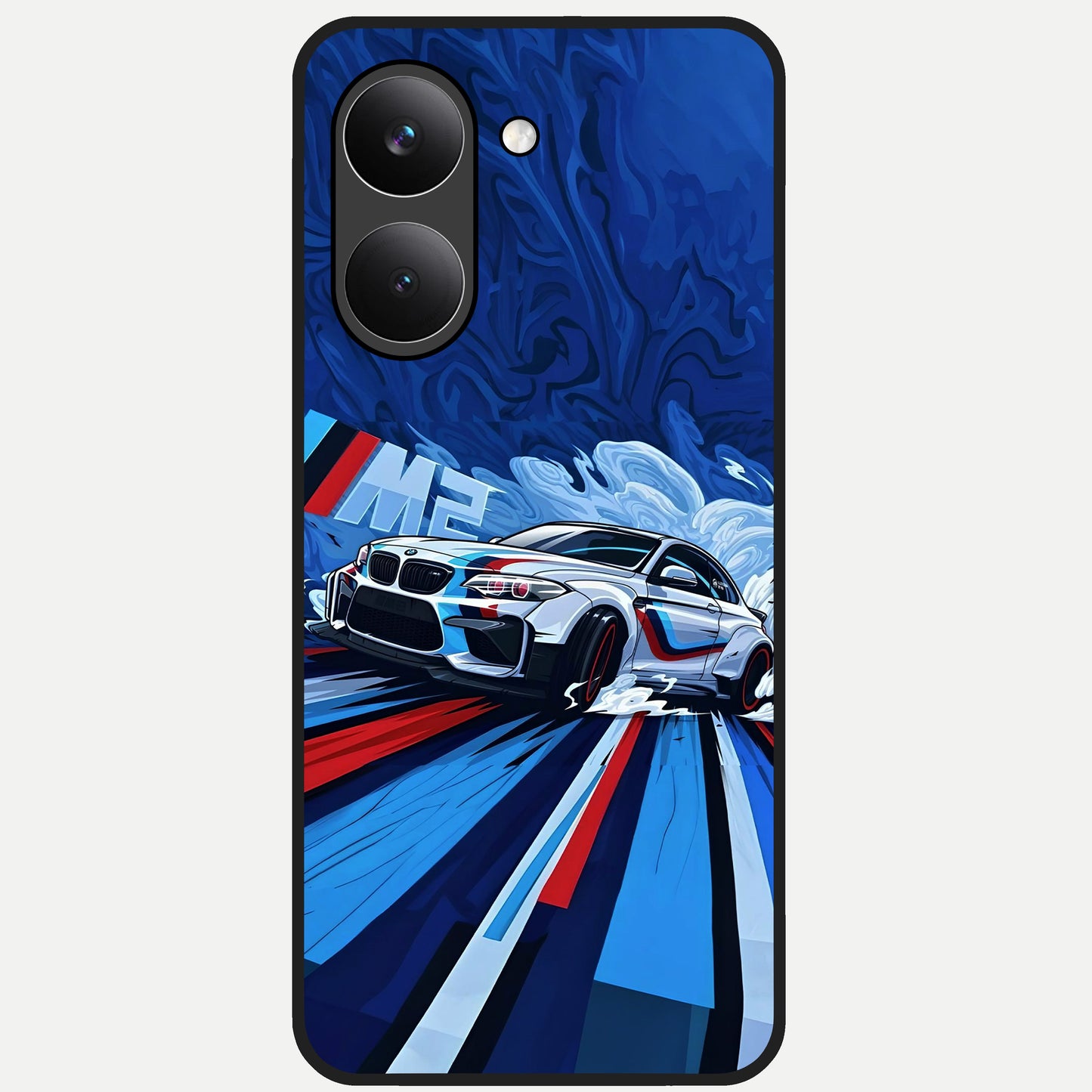  Drift Power Rush Glass Case For Poco X8 Pro back cover – full design glossy printed glass finish