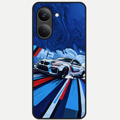  Drift Power Rush Glass Case For Poco X8 Pro back cover – full design glossy printed glass finish