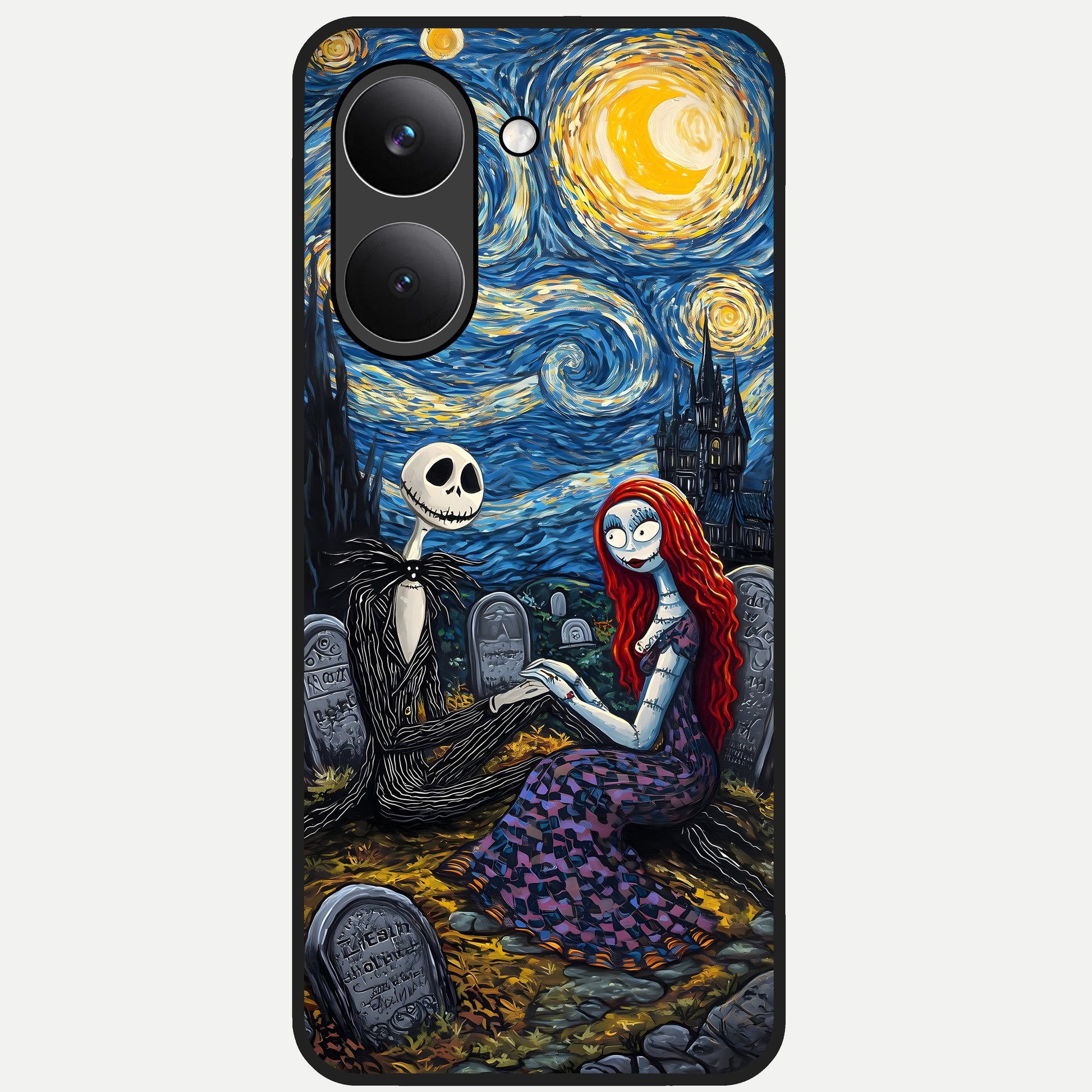  Eternal Night Love Glass Case For Poco X8 Pro back cover – full design glossy printed glass finish