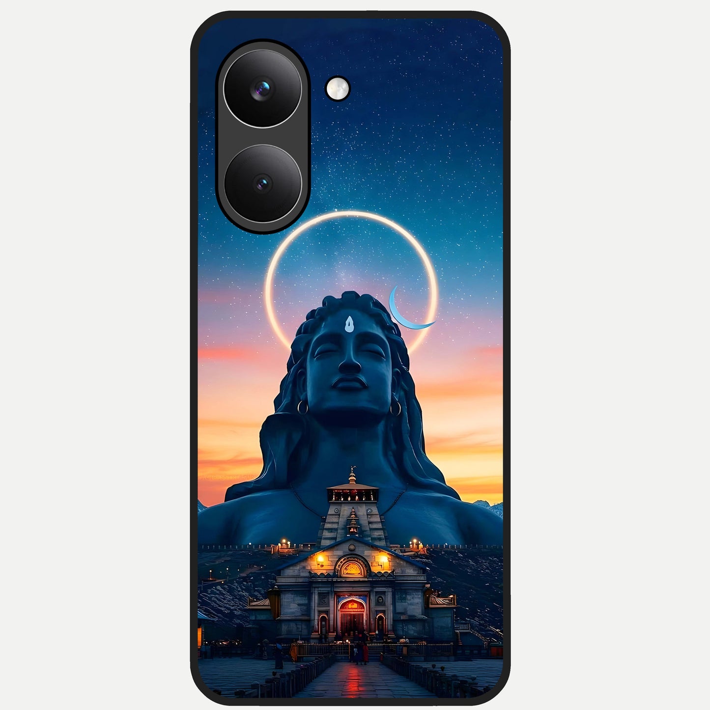  Eternal Shiva Aura Glass Case For Poco X8 Pro back cover – full design glossy printed glass finish