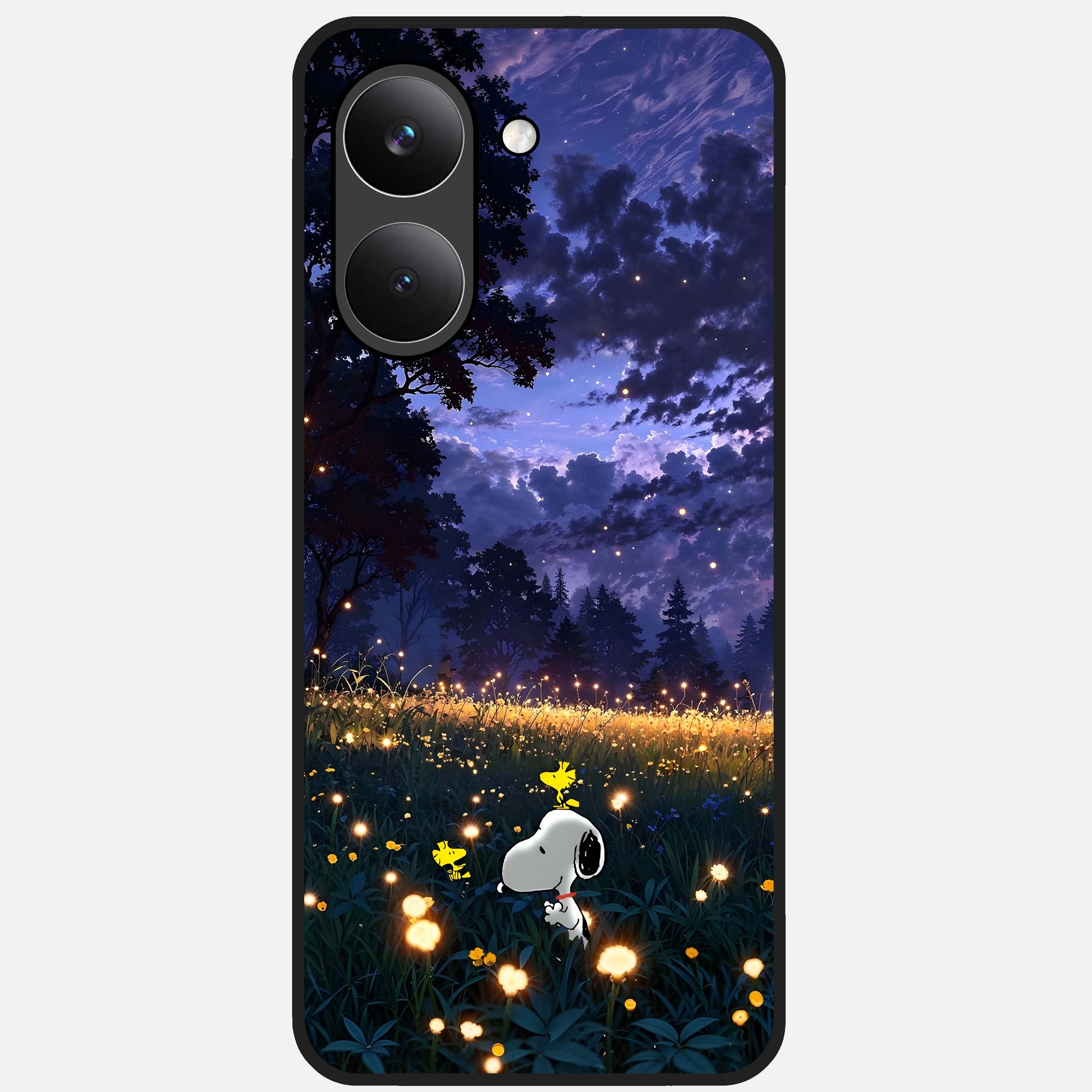  Firefly Meadow Magic Glass Case For Poco X8 Pro back cover – full design glossy printed glass finish