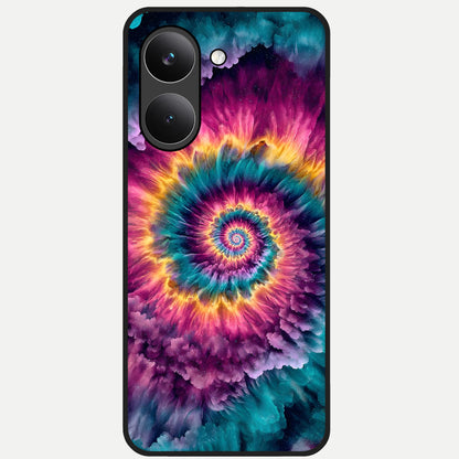  Galactic Spiral Burst Glass Case For Poco X8 Pro back cover – full design glossy printed glass finish