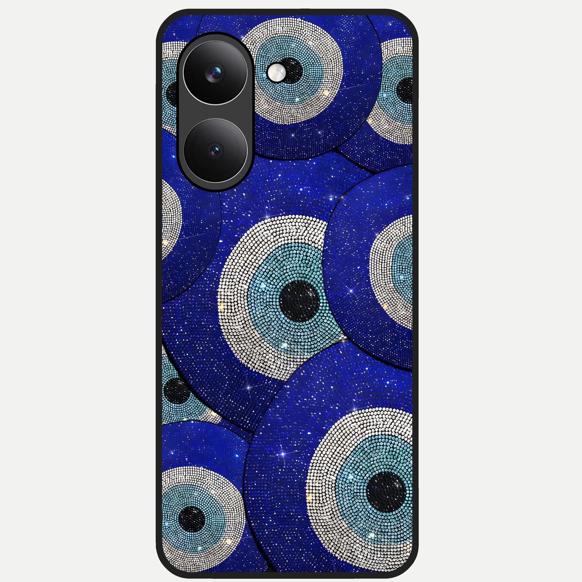  Galaxy Eye Flow Glass Case For Poco X8 Pro back cover – full design glossy printed glass finish