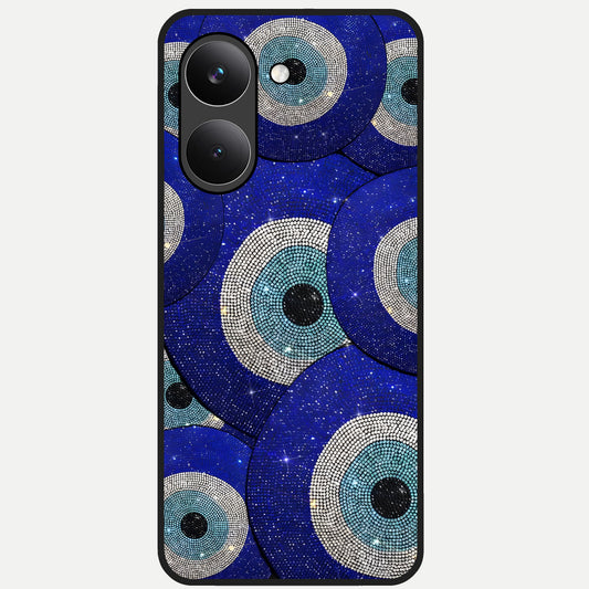  Galaxy Eye Flow Glass Case For Poco X8 Pro back cover – full design glossy printed glass finish