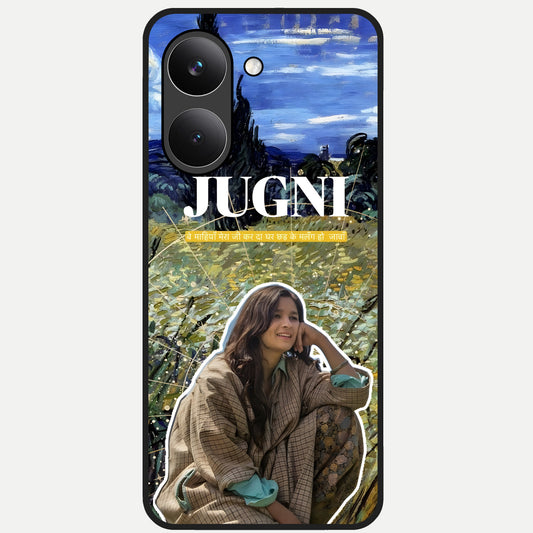  Jugni Soul Vibes Glass Case For Poco X8 Pro back cover – full design glossy printed glass finish