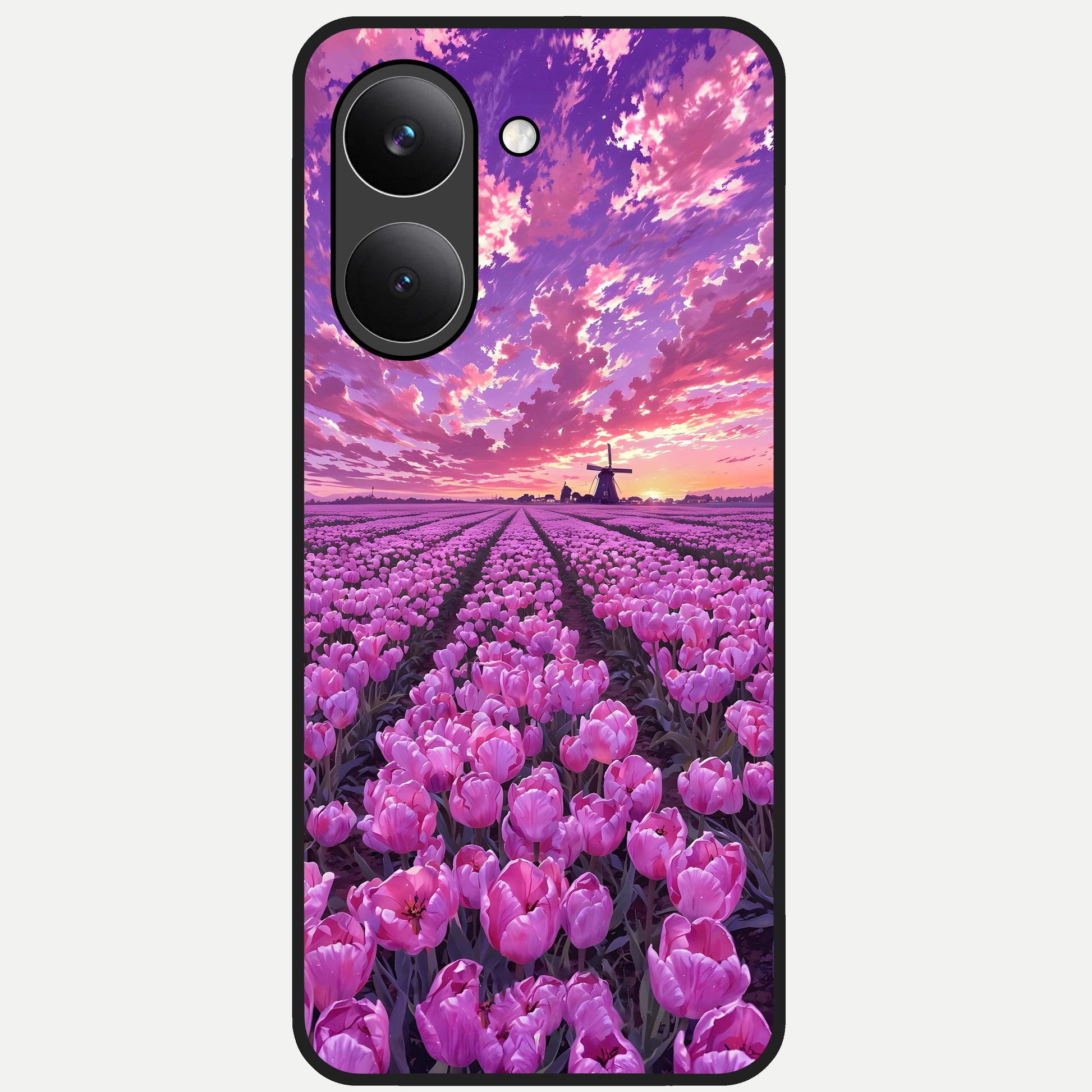  Lavender Dream Skies Glass Case For Poco X8 Pro back cover – full design glossy printed glass finish