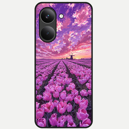  Lavender Dream Skies Glass Case For Poco X8 Pro back cover – full design glossy printed glass finish
