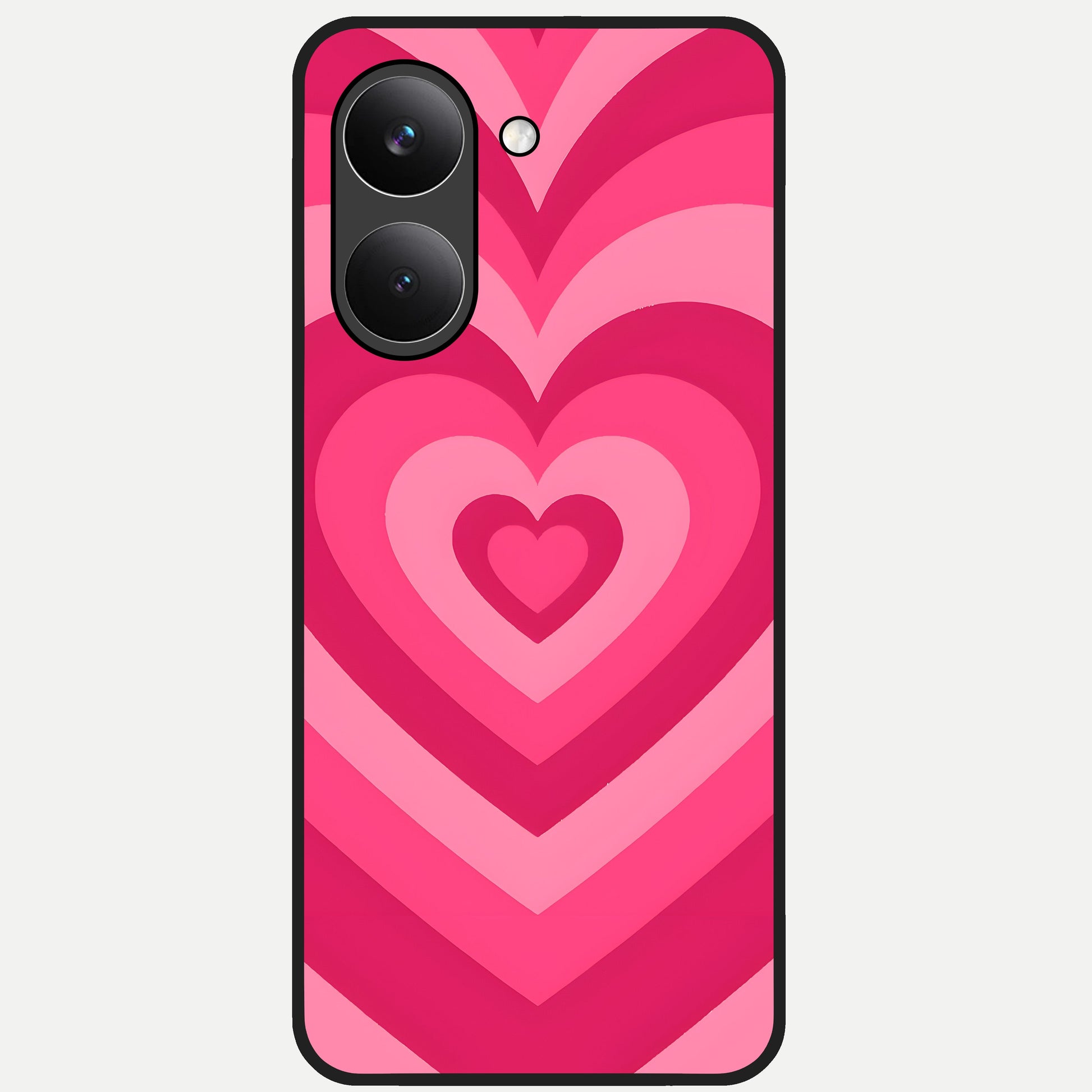  Layered Love Hearts Glass Case For Poco X8 Pro back cover – full design glossy printed glass finish