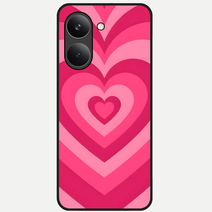  Layered Love Hearts Glass Case For Poco X8 Pro back cover – full design glossy printed glass finish
