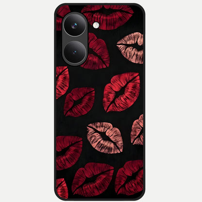  Midnight Kiss Love Glass Case For Poco X8 Pro back cover – full design glossy printed glass finish