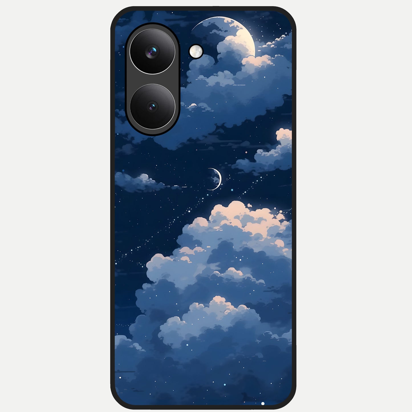  Moon Dream Haze Glass Case For Poco X8 Pro back cover – full design glossy printed glass finish