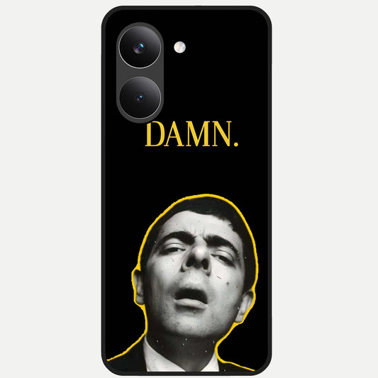  Mr Bean Damn Glass Case For Poco X8 Pro back cover – full design glossy printed glass finish