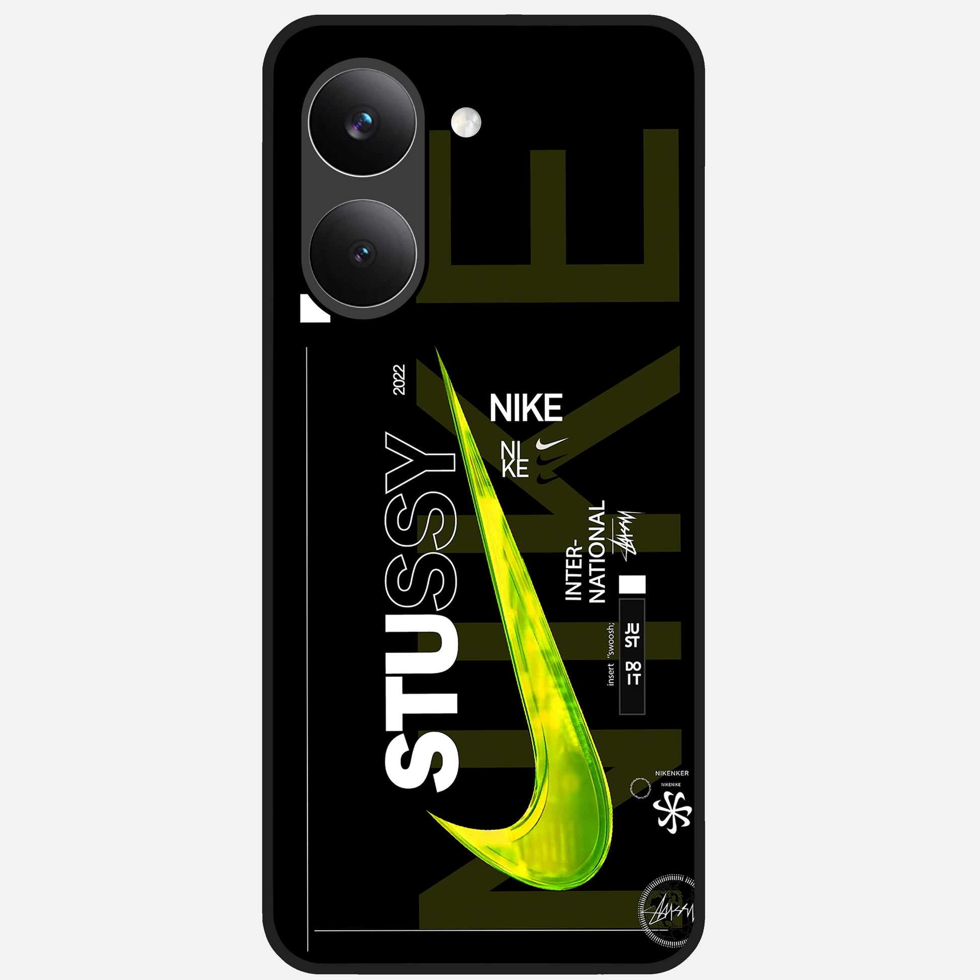  Neon Street Edition Glass Case For Poco X8 Pro back cover – full design glossy printed glass finish