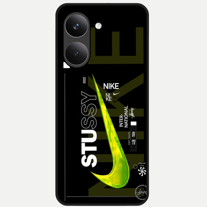  Neon Street Edition Glass Case For Poco X8 Pro back cover – full design glossy printed glass finish