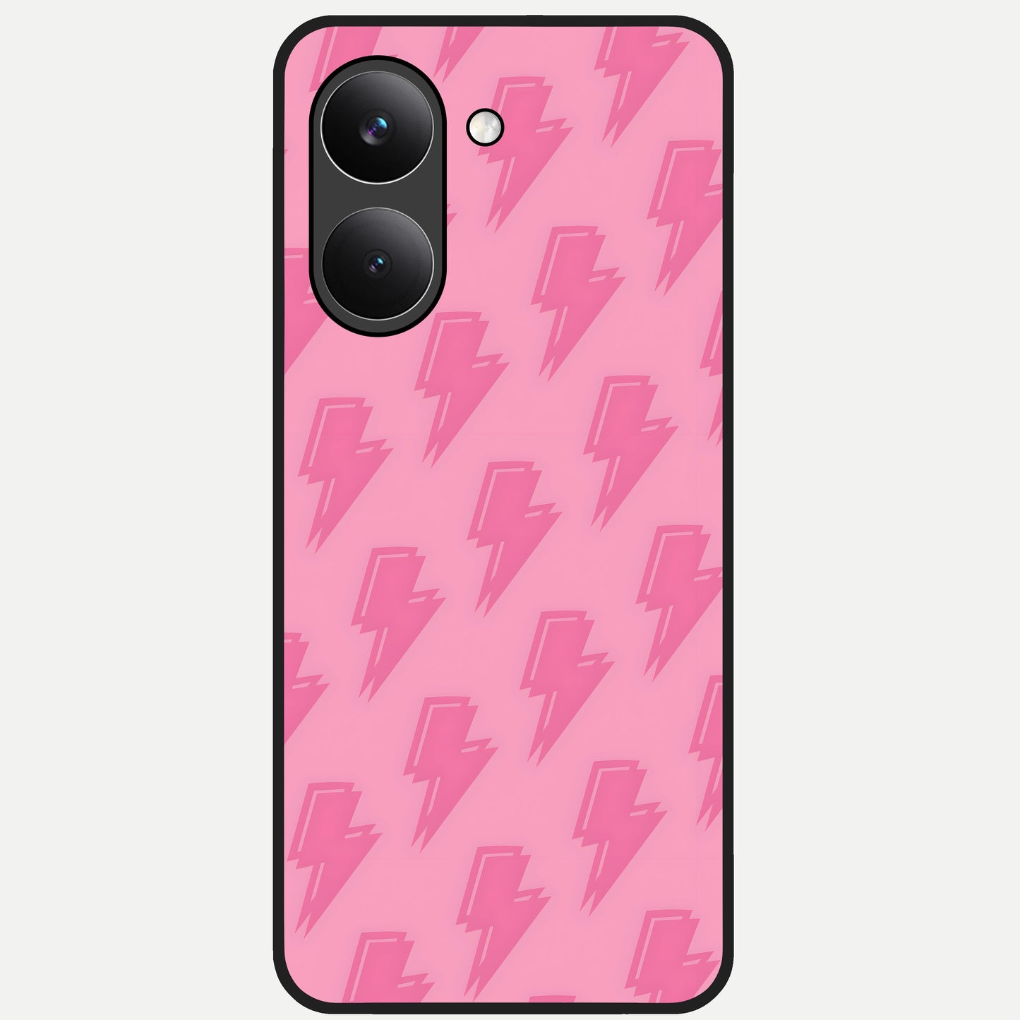  Pink Moo Magic Glass Case For Poco X8 Pro back cover – full design glossy printed glass finish