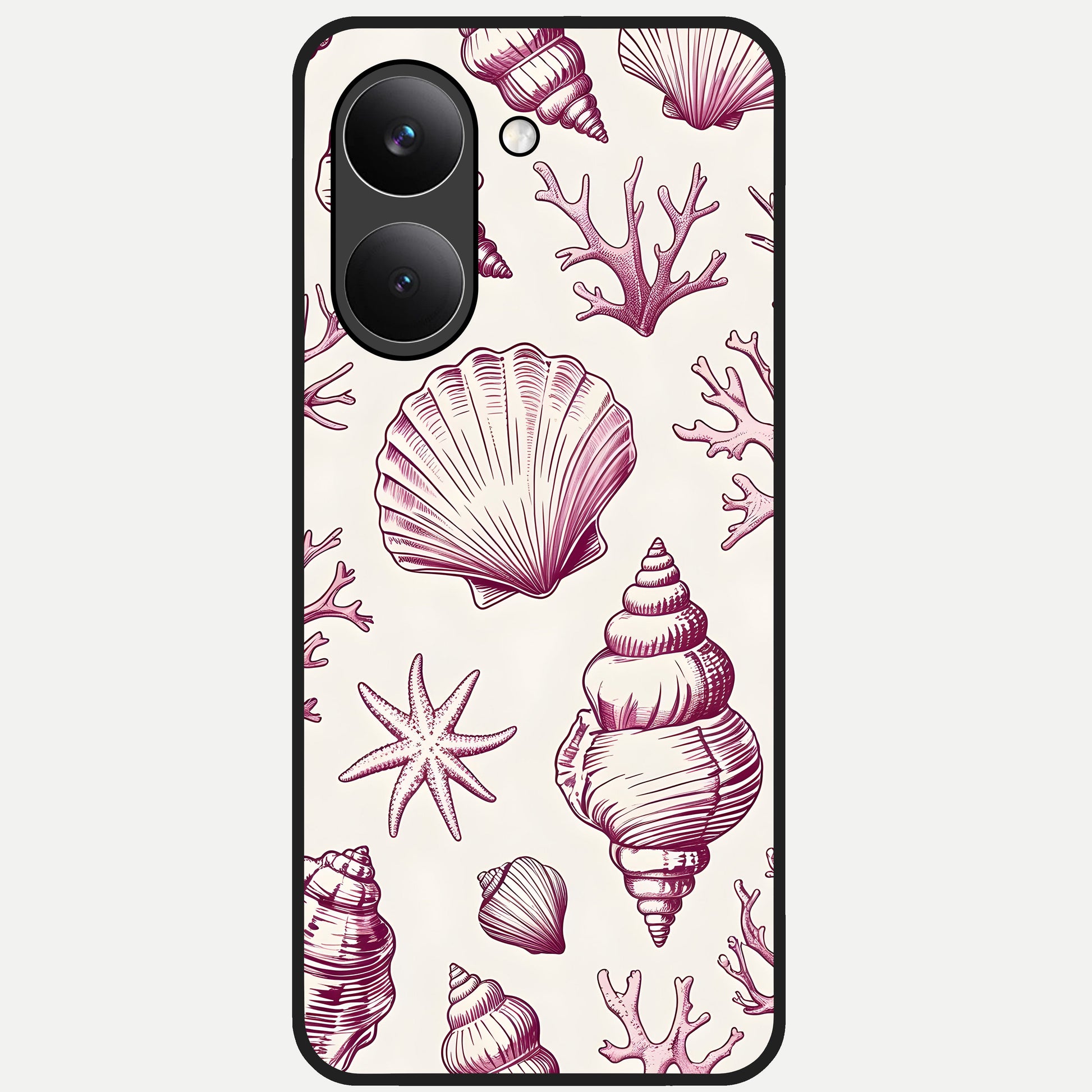  Pink Power Sparks Glass Case For Poco X8 Pro back cover – full design glossy printed glass finish