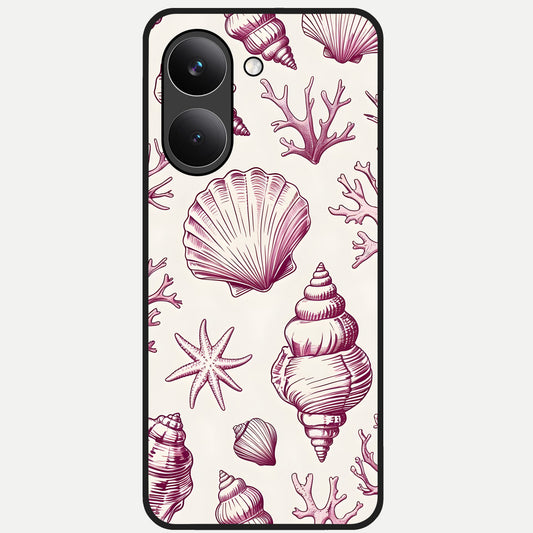  Pink Power Sparks Glass Case For Poco X8 Pro back cover – full design glossy printed glass finish
