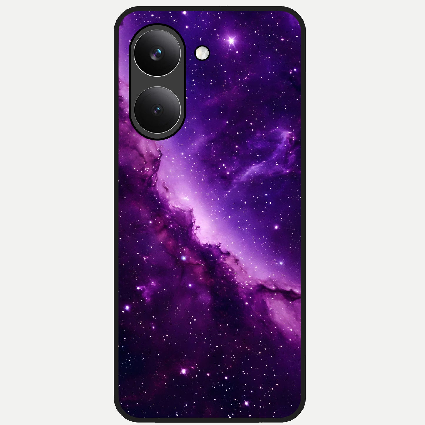  Purple Shade Sky Glass Case For Poco X8 Pro back cover – full design glossy printed glass finish