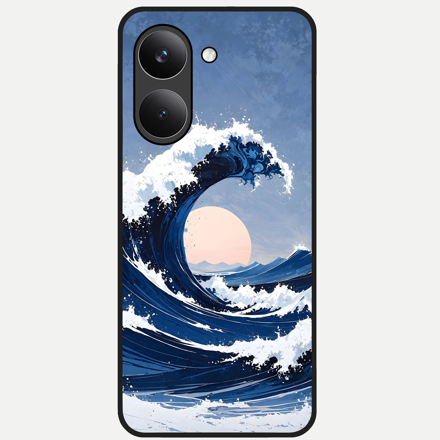  Rising Tide Power Glass Case For Poco X8 Pro back cover – full design glossy printed glass finish