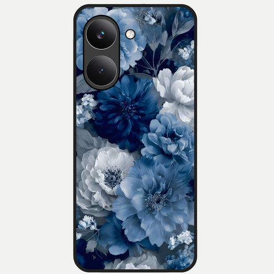  Royal Bloom Garden Glass Case For Poco X8 Pro back cover – full design glossy printed glass finish
