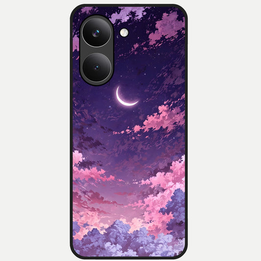  Sky Drift Clouds Glass Case For Poco X8 Pro back cover – full design glossy printed glass finish