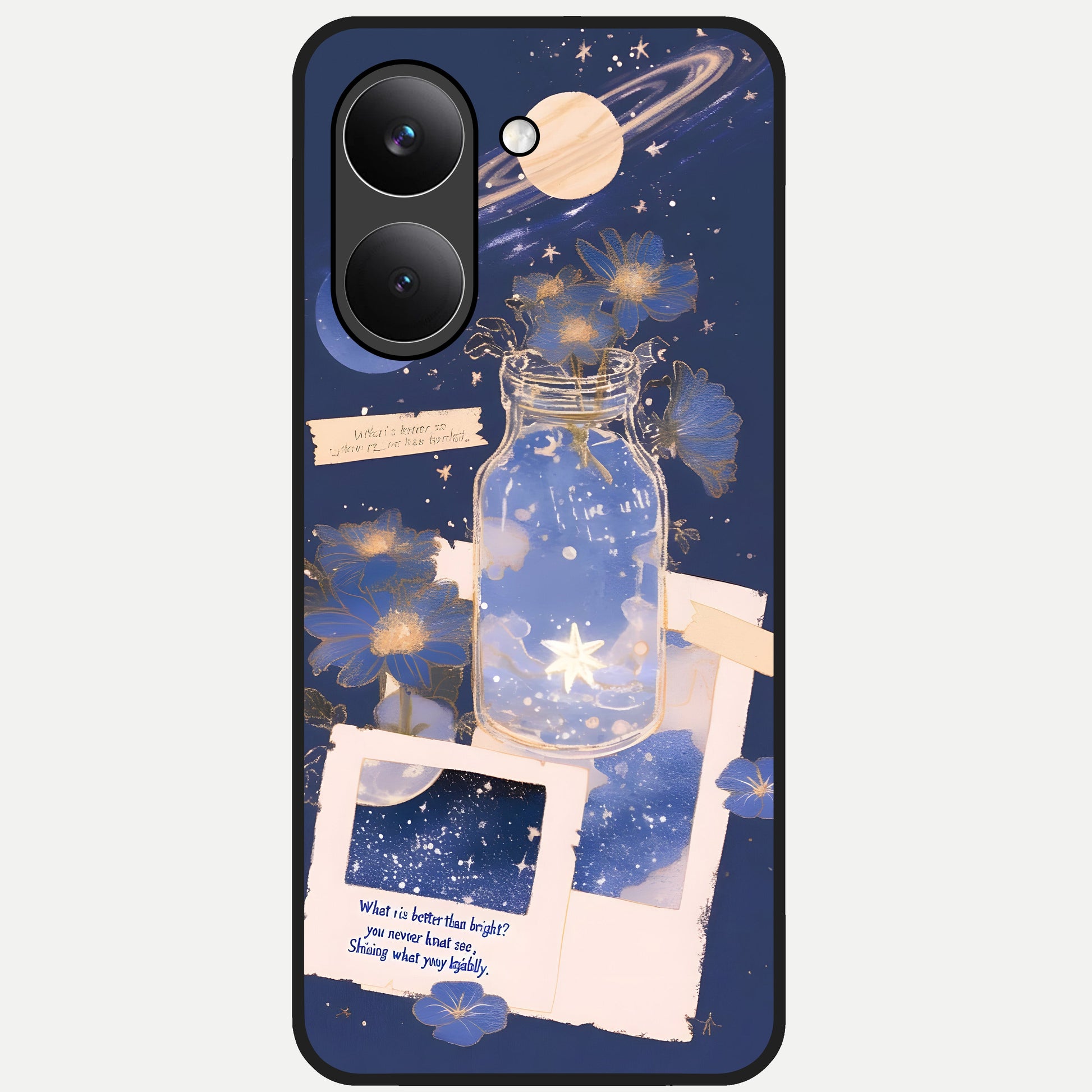  Starlit Cosmic Jar Glass Case For Poco X8 Pro back cover – full design glossy printed glass finish