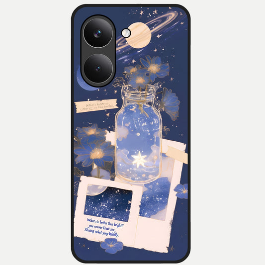  Starlit Cosmic Jar Glass Case For Poco X8 Pro back cover – full design glossy printed glass finish