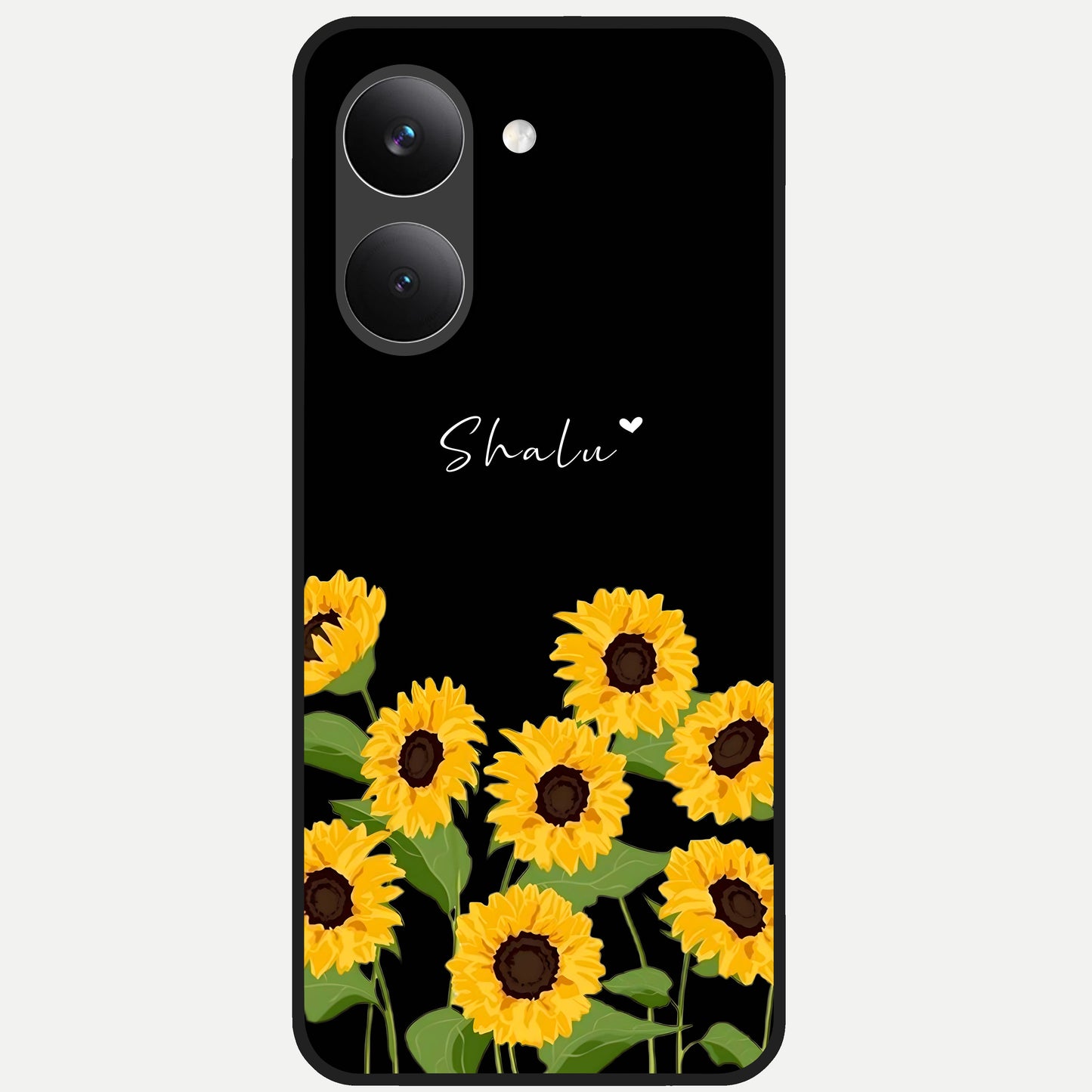  Sunflower Sky Bloom Glass Case For Poco X8 Pro back cover – full design glossy printed glass finish
